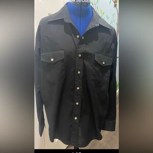 Malco Modes western pearl snap dress shirt. Size 16/34